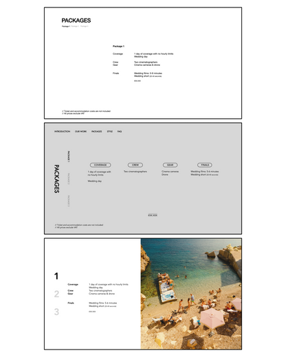 Wedding deck template
